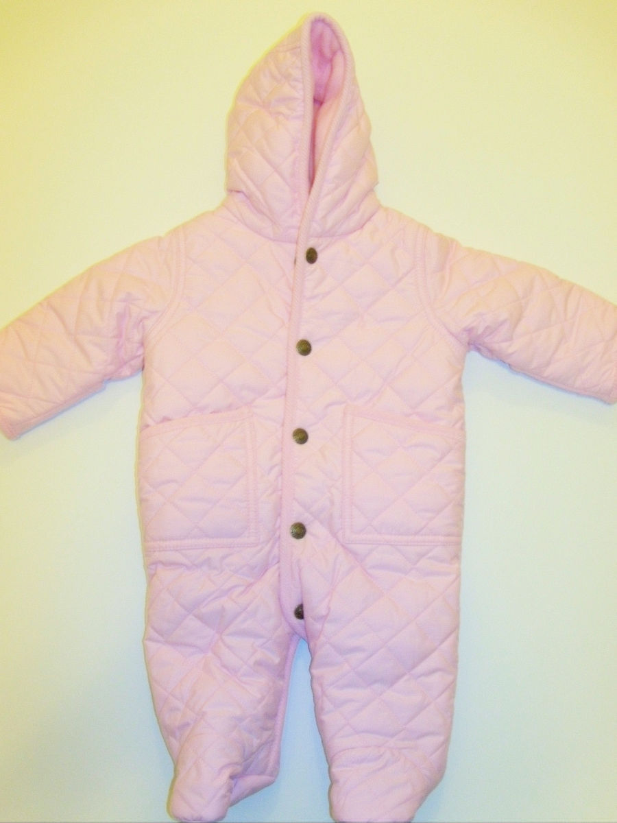 NWT Baby Girls Ralph Lauren Polo Pink Barn Bunting Snowsuit Coat 6M NEW Hooded Goedkoop koopje