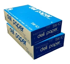 Durable 10"x10.75" Dry Waxed Deli Delicatessen Paper Pop-Up Sheets 2 x 500/PK 