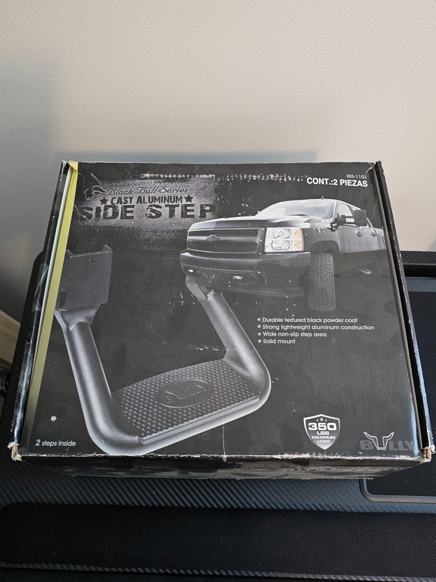 アメリカ製 サイドステップ オフロード 車The bully brand Open box) Bully Black Bull Series Cast Aluminum Side Step