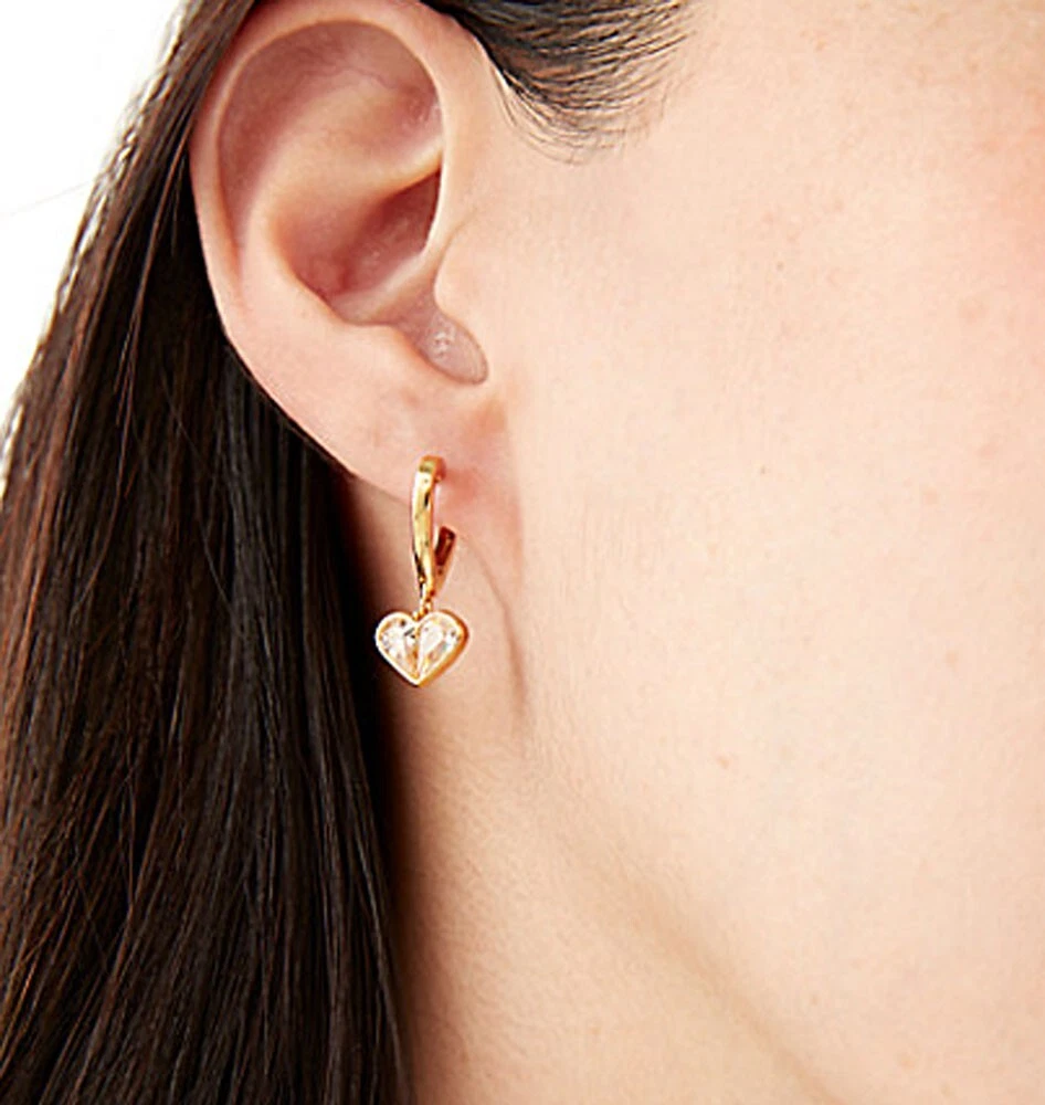 Kate spade store heart hoops