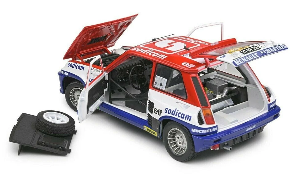 SOLIDO COMPETITION 1:18 AUTO DIE CAST - RENAULT 5 TURBO #2 ANTIBES 1983 S1801310 - Immagine 2 di 3