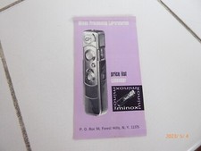 Minox 8x11 Processing Laboratories cennik i kalendarz w języku angielskim