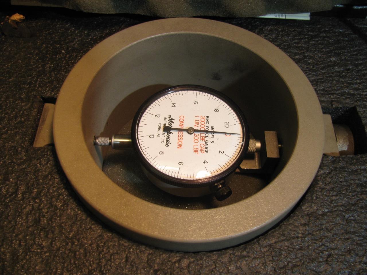 Morehouse 5C Ring Force Gauge Compression 20,000 Pounds eBay
