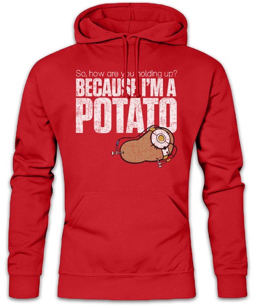 Sudadera con capucha Because I'm A Potato Fun Portal Gamer Fun Admin Patata