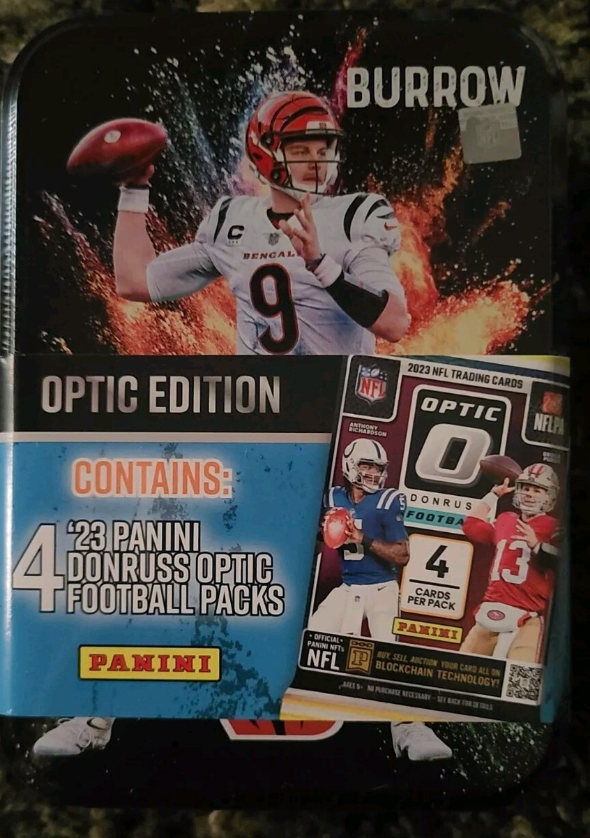 2023 Joe Burrow NFL Optic Football Tin Factory Sealed Brand New