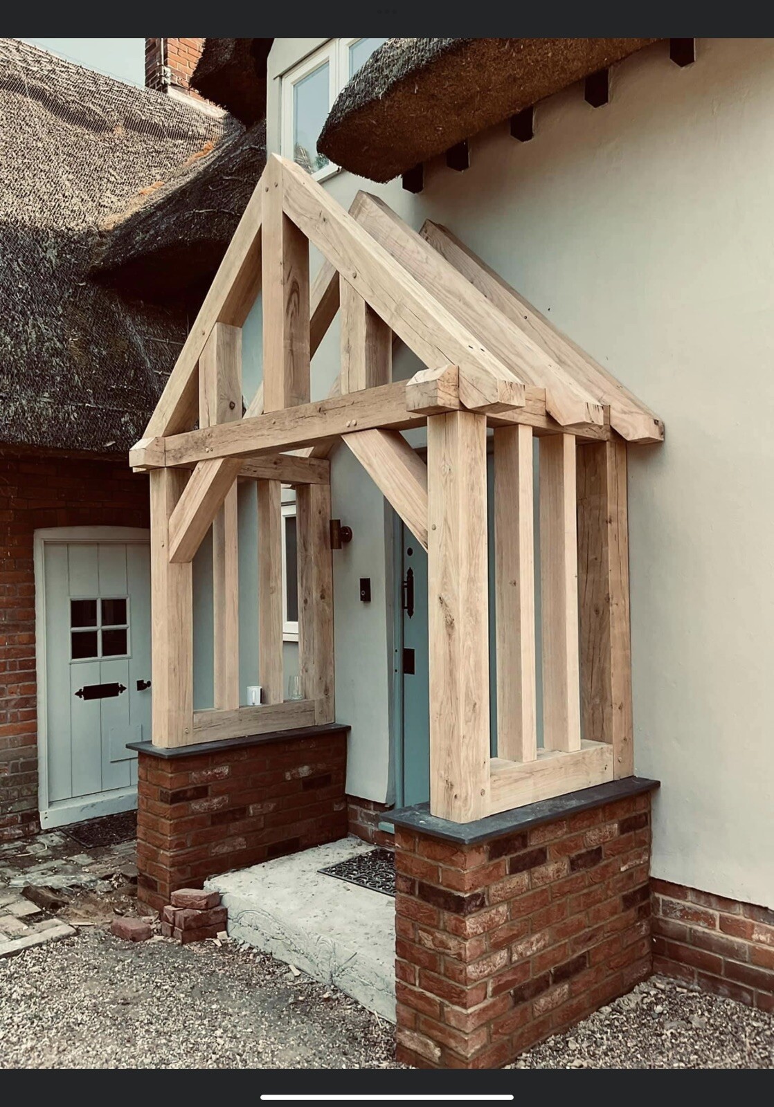 Solid Green Oak Porch eBay