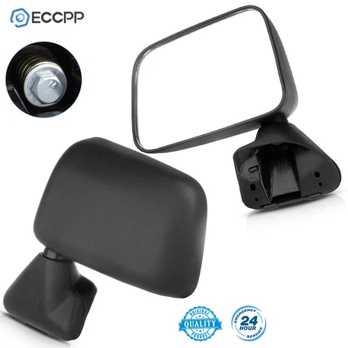 Manual Mirrors Pair Set For 1987-89 Toyota Pickup 4Runner Manual Fold