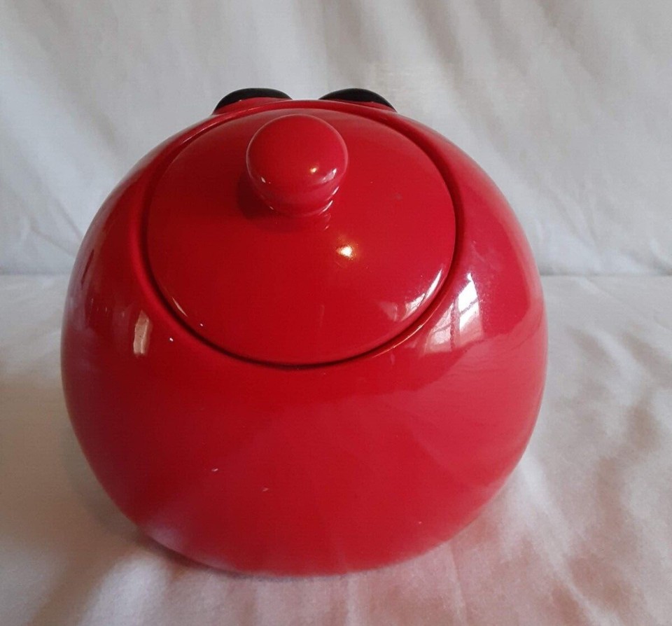 M&M Vintage 2001 Galerie Red Cookie Jar Ceramic eBay