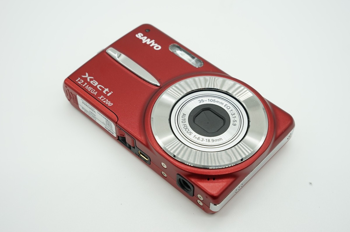 SANYO Xacti DSC-X1200 Red Compact Digital Camera 12.1MP From