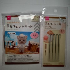 Daiso Sailor Cat Needle Felting Kit + Extra N...