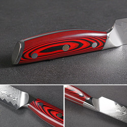 TURWHO 8inch Slicing Knife 67-Layer Japanese VG10 Damascus Steel Kitchen Knife - Picture 6 of 9