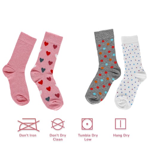 Cosyfeel® Women Socks Super Soft Cotton Thick Breathable 4-Pack Crew Socks - Picture 42 of 58