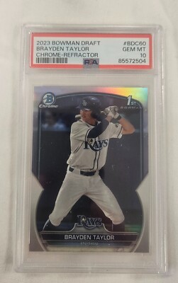 2023 Bowman Draft Brayden Taylor Chrome Refractor PSA 10 | eBay