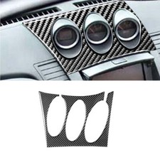 Para Nissan 350Z 03-09 Fibra de Carbono Radio Aire Acondicionado Consola Marco Cubierta Borde