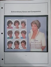 NEVIS - DIANA - EXTRAORDINARY  GRACE AND COMPASSION  - SOUVENIR SHEET - MNH