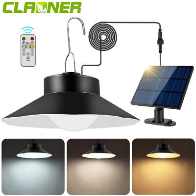 40 LED Solar Pendant Light Outdoor Garden Yard Tent Shed Emergency Security Lamp