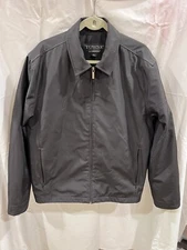 MENS LONDON FOG COAT TOWNE COLLECTION LARGE REGULAR NEOPRENE BLACK