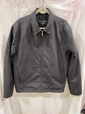 MENS LONDON FOG COAT TOWNE COLLECTION LARGE REGULAR NEOPRENE BLACK