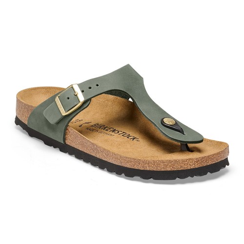Birkenstock Nubuck Leather GIZEH Thyme BNIB 1025739
