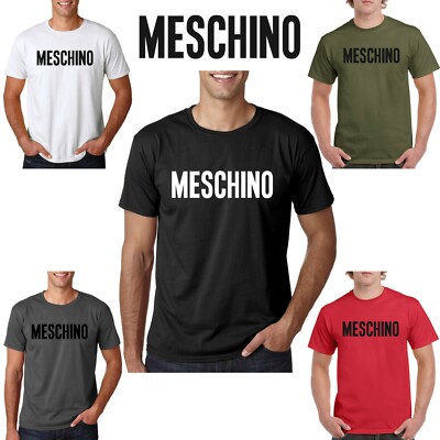 MESCHINO T-SHIRT STAMPA LOGO PARODIA MODA ESTATE