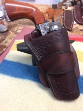 Custom Western Holster Hand Tooled Cowboy Action