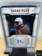 2024 Sage - Sneak Peek Autographs Auto #spa-rh2 Ricardo Hallman - Wisconsin