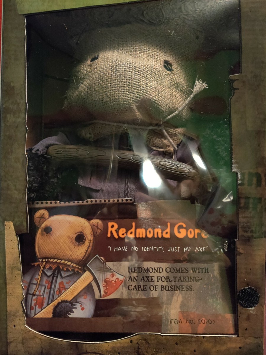 Teddy Scares REDMOND GORE, Bear Stuffed, Goth Horror, Plush 12