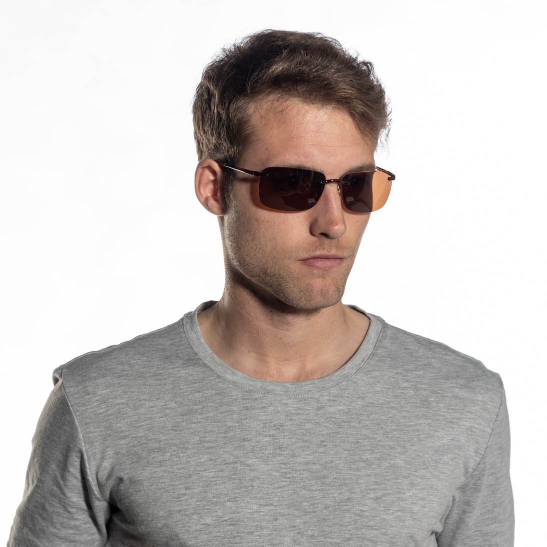 Sunglasses OCEAN LEEDS Women Men Unisex Fashion Polarized Frameless Rectangle