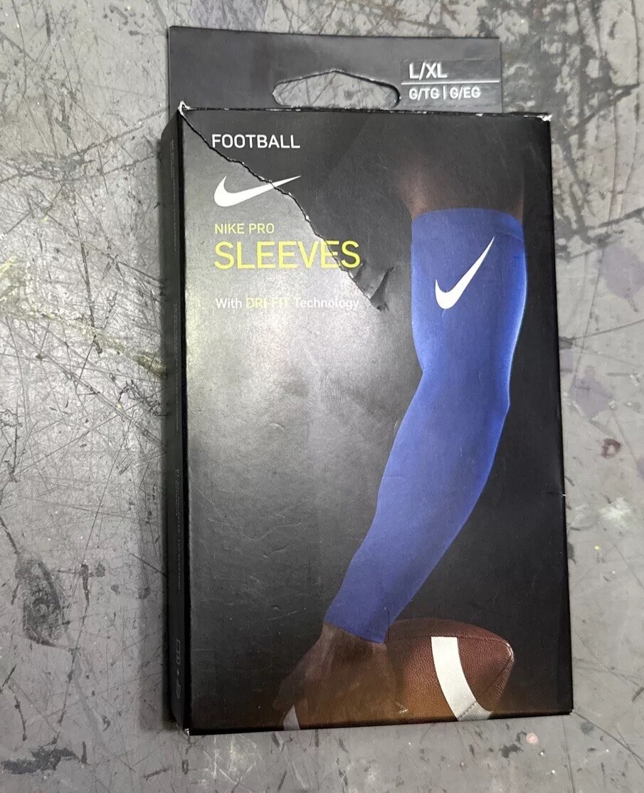 blue nike football arm sleeve