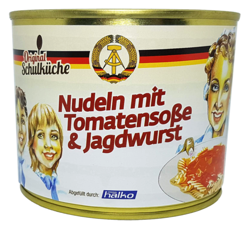 Original Schulküche - Nudeln mit Tomatensoße &amp; Jagdwurst 500 g (6,38 €/kg)