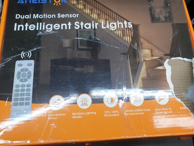 AMEISTOR Intelligent Stair Lights Dual Motion Sensor Stick-on LED- Missing Parts