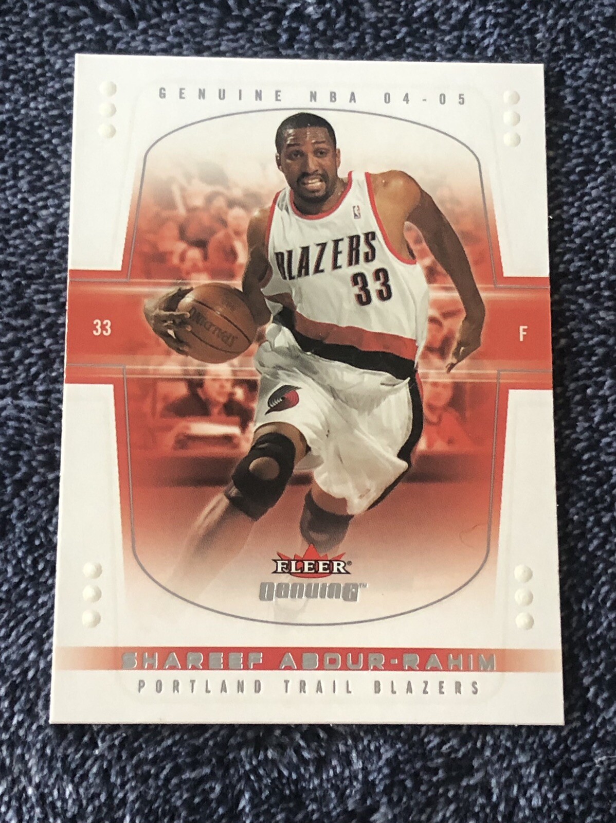 2004-05 Fleer Genuine Basketball #86 Shareef Abdur-Rahim