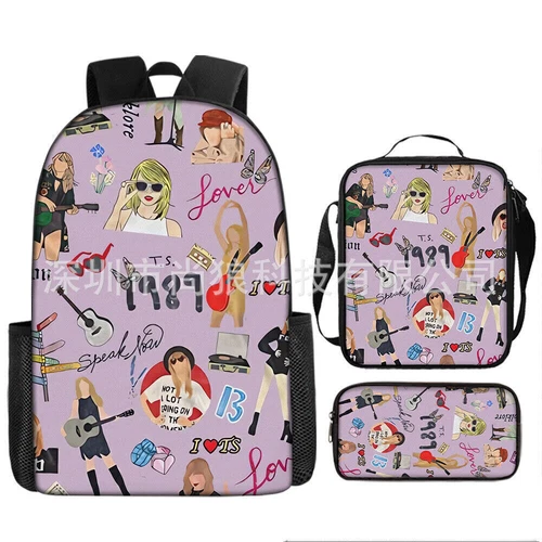 Kids Taylor Backpack School Book Bag Travel Rucksack Lunch Bag Pencil Case Gift - Picture 48 of 57