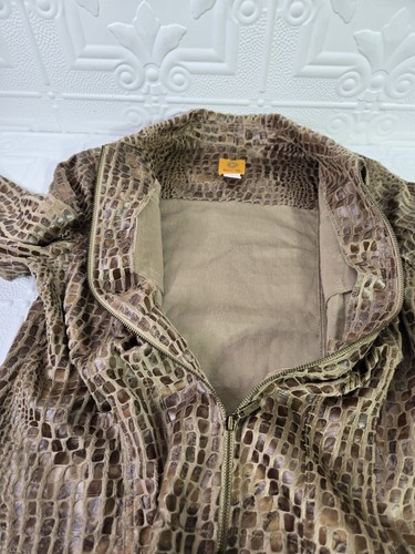 NWT Ruby Rd. Women's Brown Animal Print Full-Zip Jacket Size 12 Style# 27431 - Picture 5 of 13