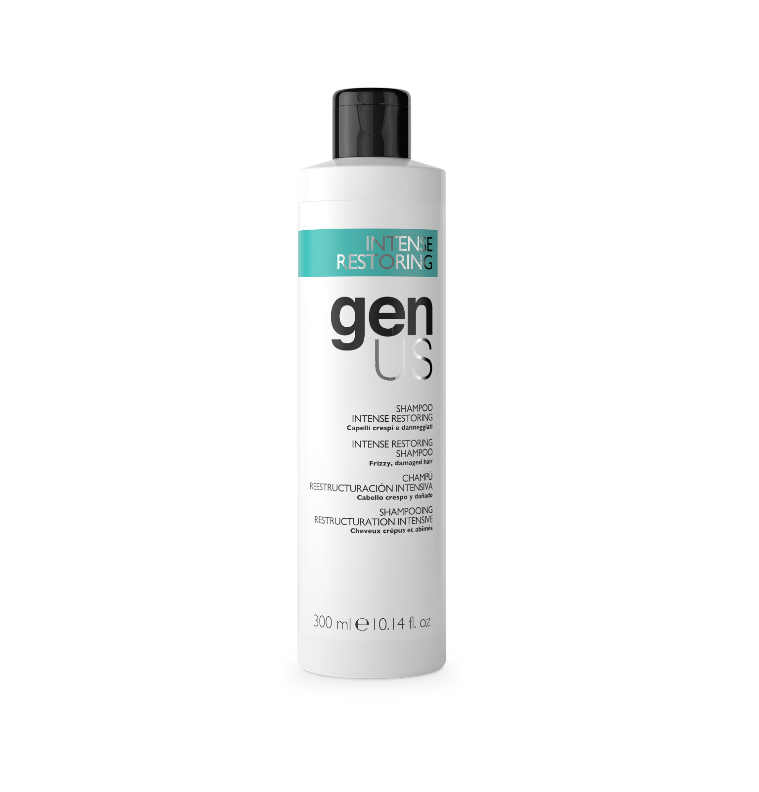 Genus Shampoo Per Capelli Crespi e Danneggiati 300ml GEN US Intense Restoring