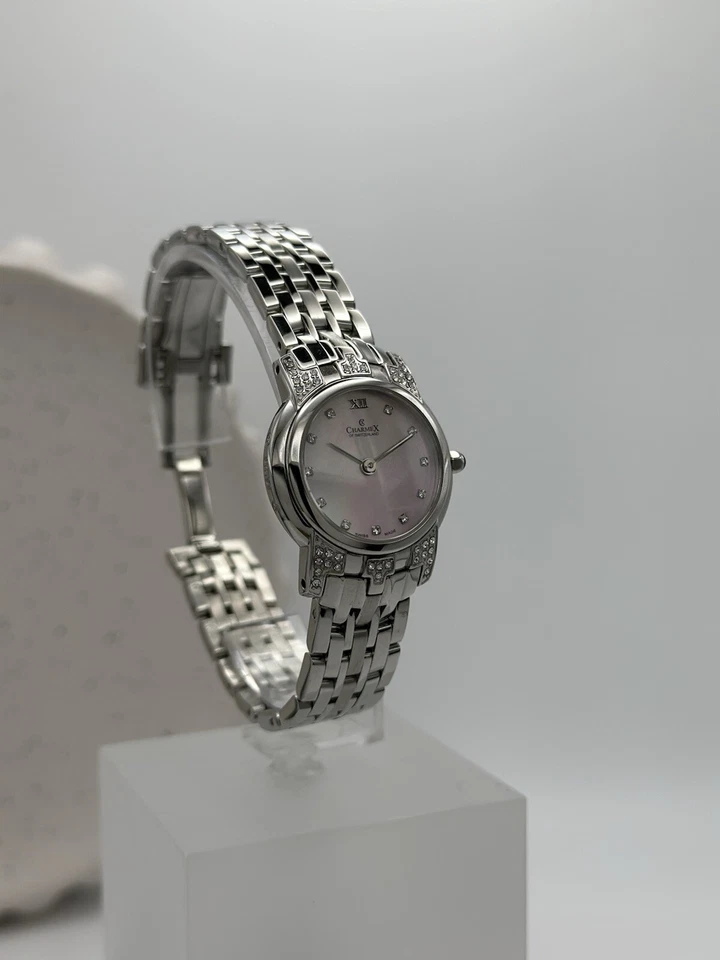 Reloj Mujer Charmex Of Switzerland Cristal Zafiro Movimiento Suizo, Cuero B” Foto 4 de 4