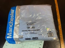 Home Essential Owen Blankets Blanket Blue 100% Polyester Full Twin Bed 72 x 90