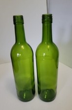 Empty Green Wine Bottle Screw Top 2 Pack