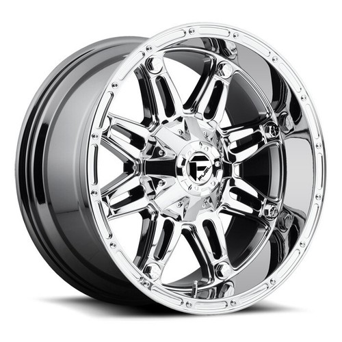 (4) 17x9 Fuel Hostage D530 5,6,8 Lug New Chrome Wheels Rims FREE Caps