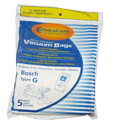 Type G Bosch Vacuum Cleaner Replacement Bag 5PK