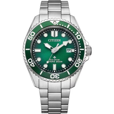 Citizen BN0269-50W Eco-Drive Titanium Diver s Watch 200m JDM Solar Green