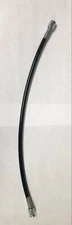 -3 AN 18" Stainless Braided W/ Black PVC Coating PTFE Brake Hose Straight Ends