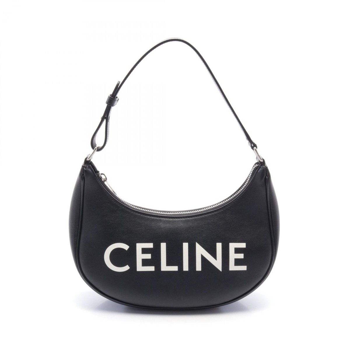 CELINE AVA Handbag leather Black Used Women logo | eBay