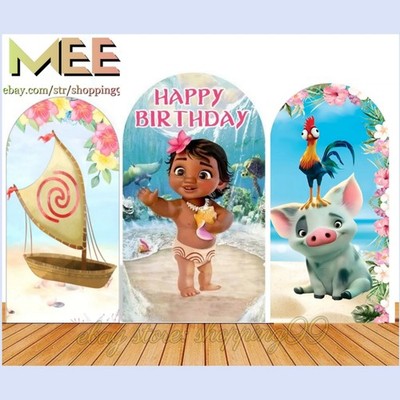 Moana Arch Backdrop Cover Birthday Party Decorations
