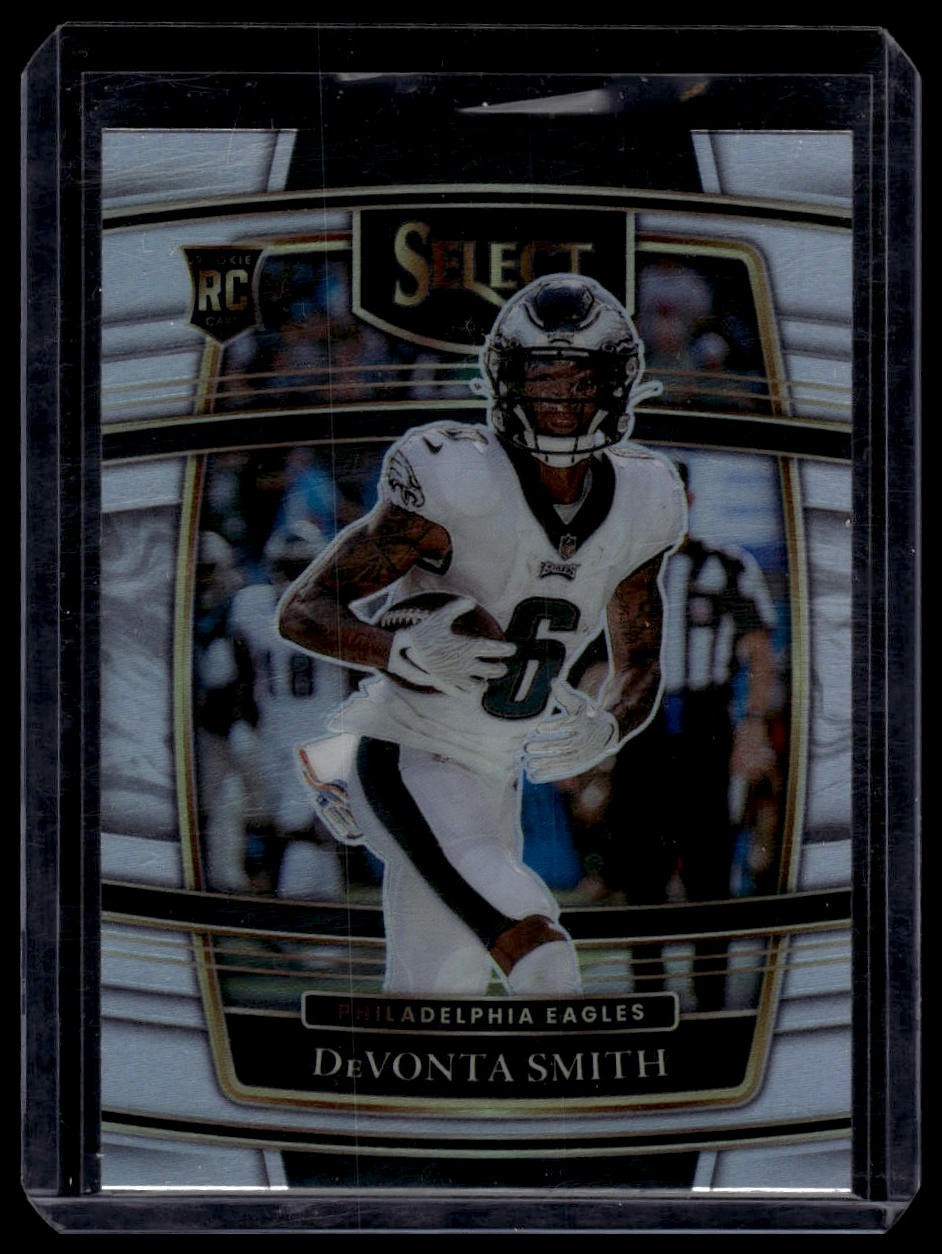 2021 Panini Select #49 DeVonta Smith Silver Prizm