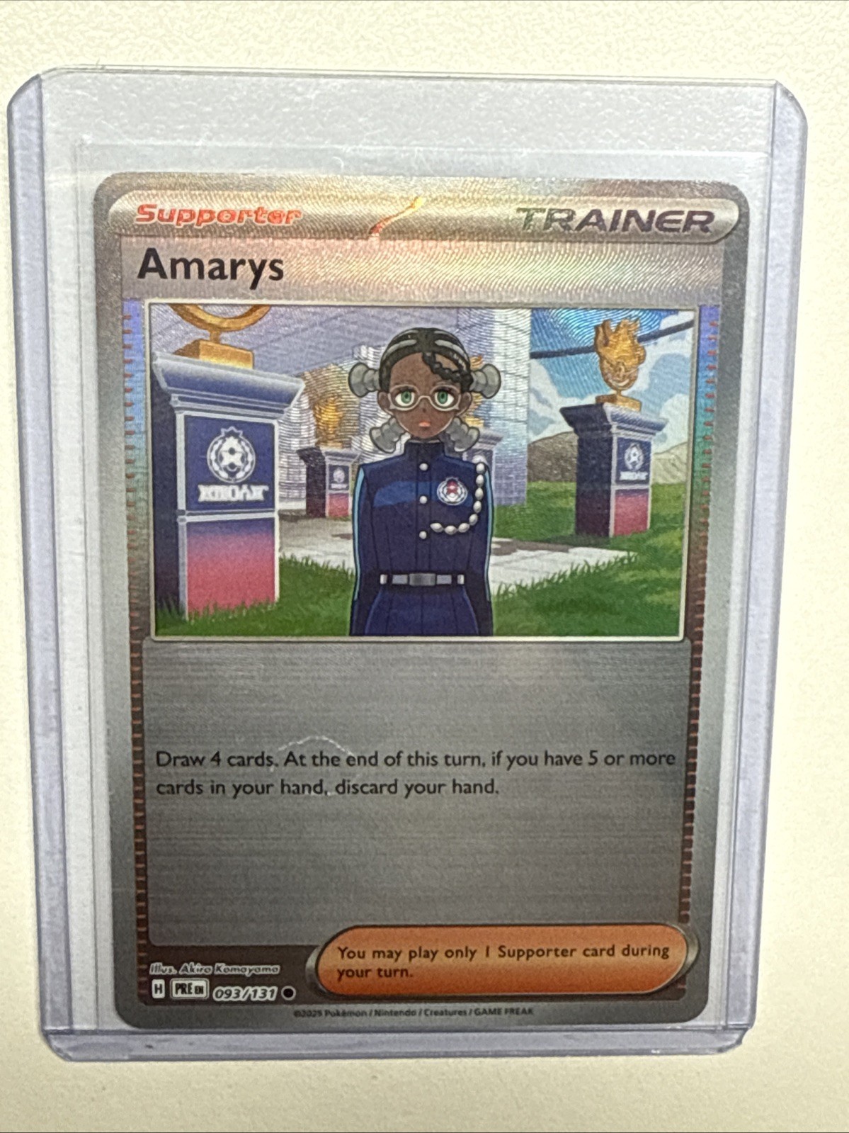 Amarys - (Poke Ball Pattern) 093/131 Prismatic Evolutions Holo Misprint Error