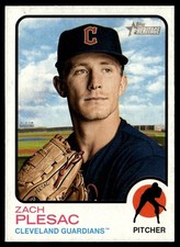 2022 Topps Heritage Zach Plesac Cleveland Guardians #240