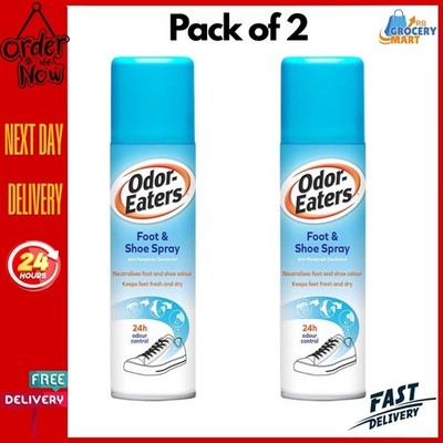 Odor-Eaters Fuß- & Schuhspray Anti-Transpirant Deodorant, 150 ml (2er Pack)