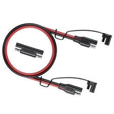 1M Car Battery SAE to SAE Extension Cable Quick Disconnect Wire Connector 16AWG
