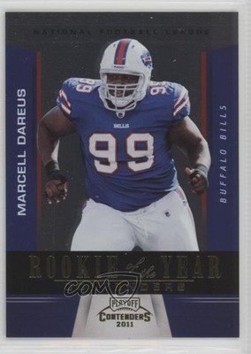 2011 Playoff Contenders Rookie of the Year Gold 9/100 Marcell Dareus #10 RC g6p